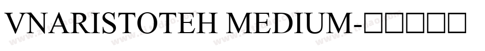 VnAristoteH Medium字体转换